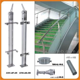 广东广东供应不锈钢楼梯扶手栏杆 不锈钢楼梯扶手立柱