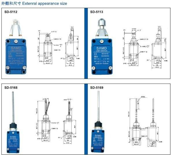 台湾山电微动开关,台湾SAMD山电限位开关,台湾SAMD河南总代理