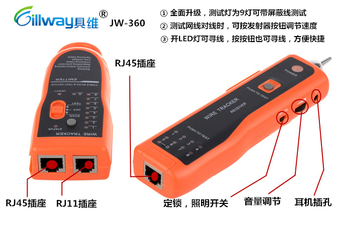 广东广东供应用于寻线的批发具维JW-360寻线仪，厂家直销质量最好的寻线仪