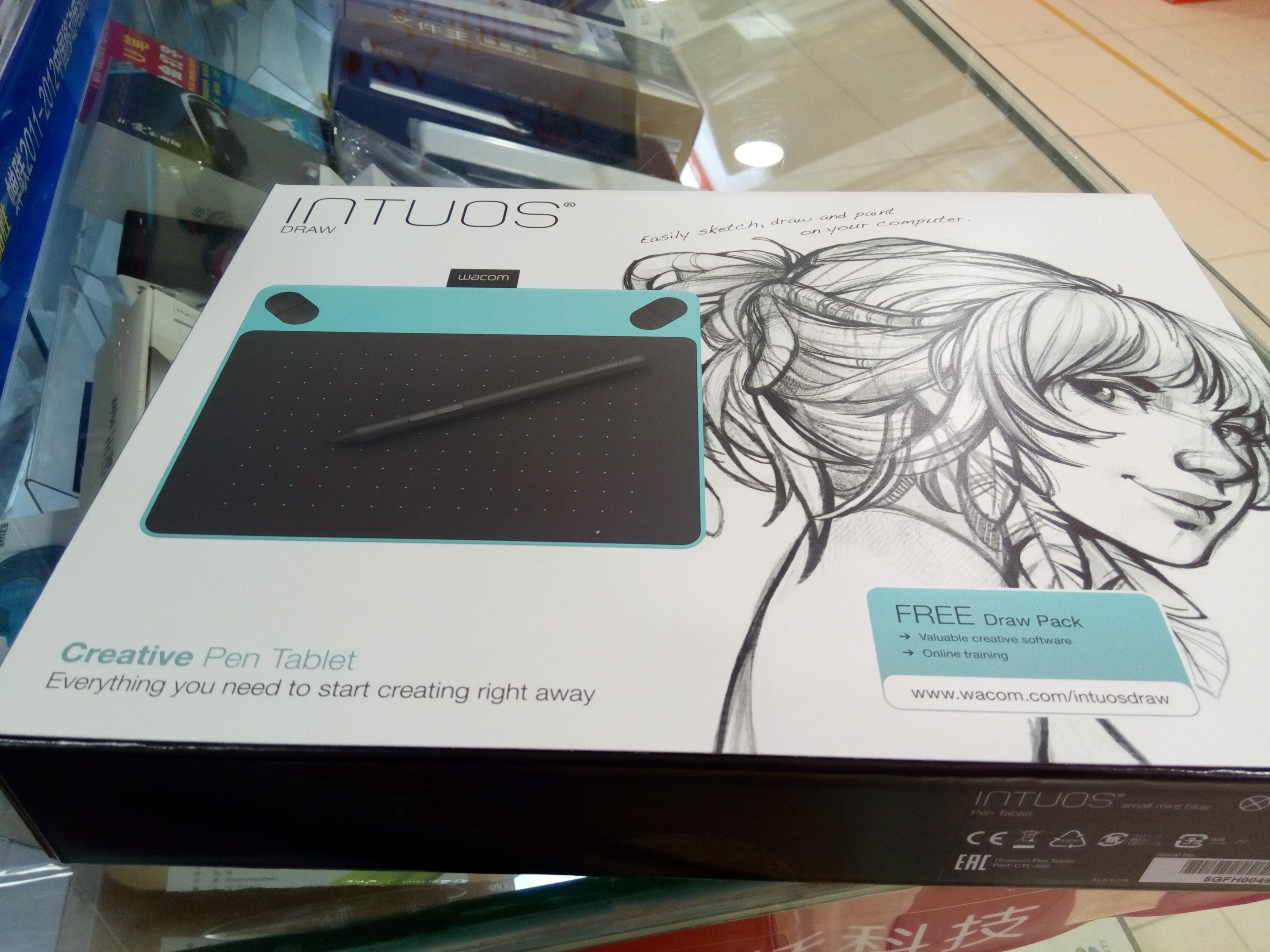 供应WACOM 影拓CTL-690手绘画板数位板中号手绘板