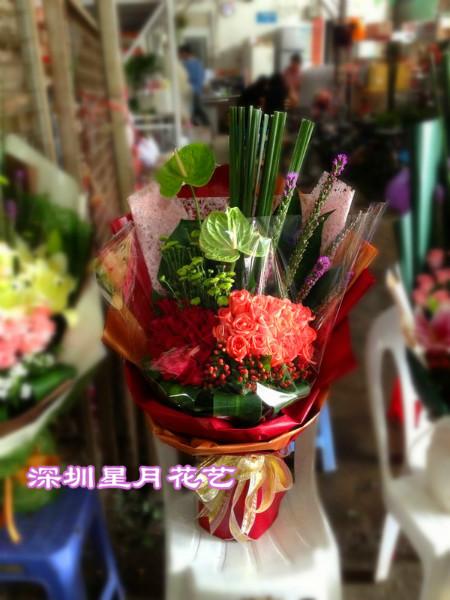 广东深圳供应瑰花鲜花花艺制品