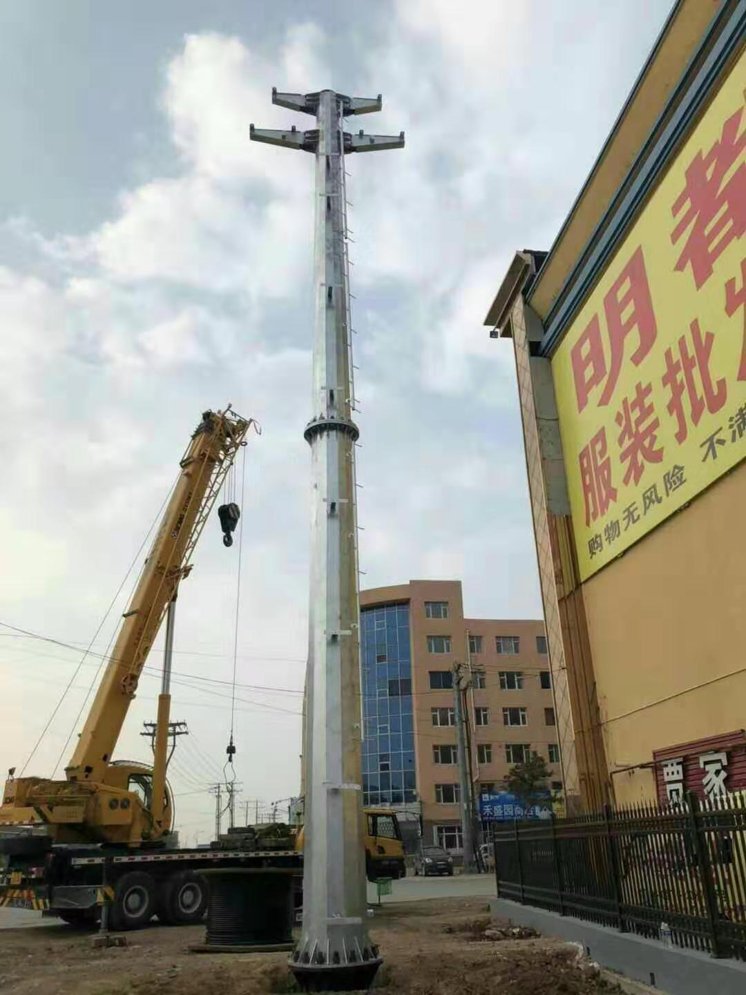 河北电力钢管塔 电力钢管桩 地脚螺栓 电力钢管杆 电力钢管塔 钢制电杆