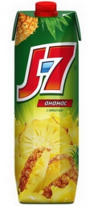 黑龙江哈尔滨J7果汁 菠萝 0.97L 12盒/件