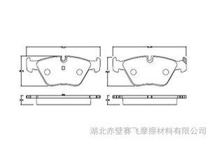 供应赛飞宝马3系刹车片盘式刹车片