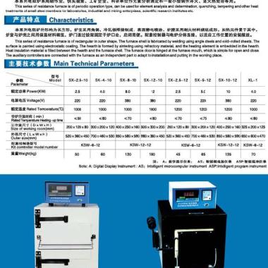 陕西西安陕西西安宝鸡咸阳SX-4-10AS箱式电阻炉