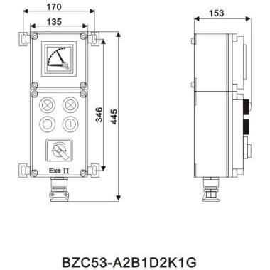 浙江温州供应BZC53-A2L二钮立式BZC53A2L二钮立式