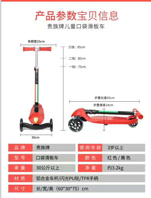 广东东莞口袋车滑板车_口袋车_贵族童车(查看)