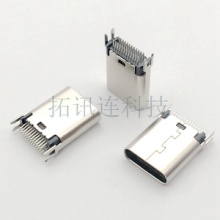 广东广东线端USB type c接口 24P夹板1.0 鱼叉夹脚L=10.5