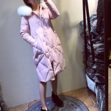 广东东莞中高端品牌库存羽绒服批发100%毛领带帽羽绒服走份一手货源