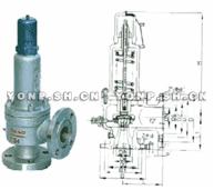 供应永鹏A42Y弹簧全启式安全阀回流阀高压安全阀