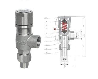 供应A21HA21Y弹簧微启式外螺纹安全阀