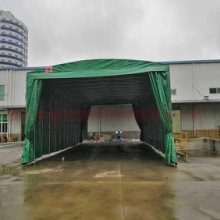 咸宁市钢结构推拉雨棚 大跨度挡雨棚 伸缩雨棚 在线设计 安装