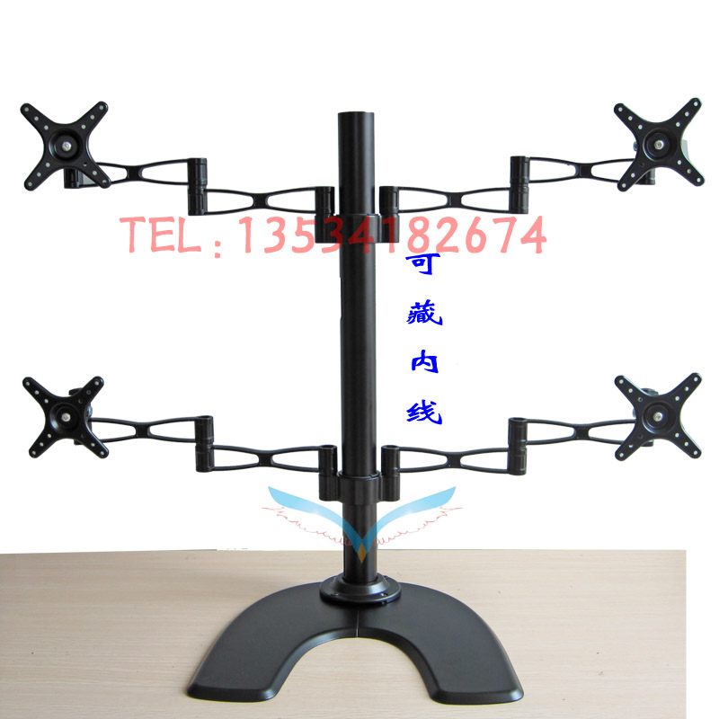广东广东四屏多屏电脑显示器底座支架桌面液晶显示器支架CY402T