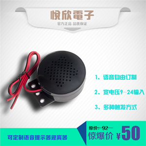 广东广东供应门磁门窗开关门语音提示器12V-24V 小功率语音设备提示器