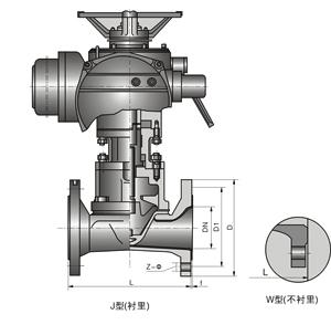 供应EG946W/J-10电动衬胶隔膜阀-动直通式(衬胶)隔膜阀