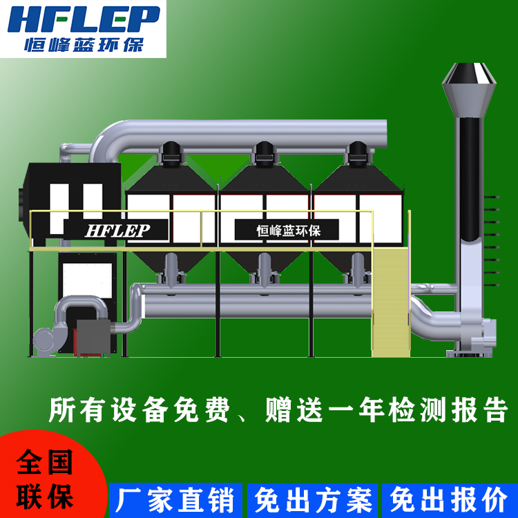 2万风量废气处理催化燃烧设备,恒峰蓝环保