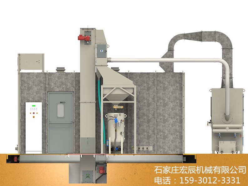 河北河北滤筒除尘喷砂房气力型回收喷砂房