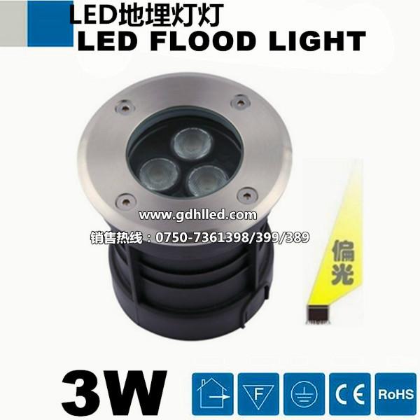 广东江门供应偏光LED大功率地埋灯3W/广东名优品牌鸿麟led灯具厂商电话