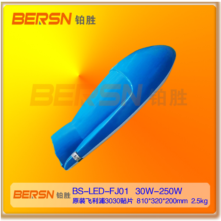 广东深圳新农村建设道路照明专用灯具 BERSN铂胜深圳厂家直销250W飞利浦原装芯片led防水路灯