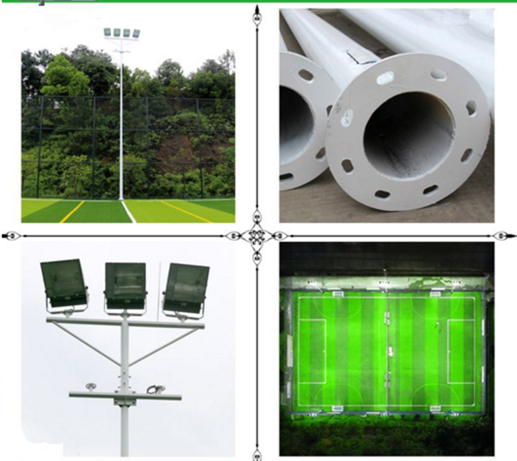 江门篮球场灯杆灯柱厂家户外标准