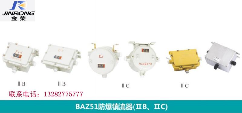 浙江温州供应厂家BAZ51防**镇流器(IIB‘IIC)