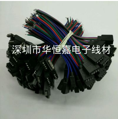 广东深圳LED灯条连接器 4PIN排母连接线 RGB灯带线 RGB七彩灯条连接线 RGB七彩灯条七彩灯条连接线