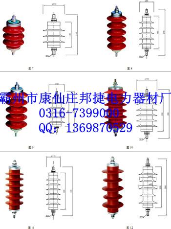 河北廊坊供应110KV硅橡胶氧化锌避雷器