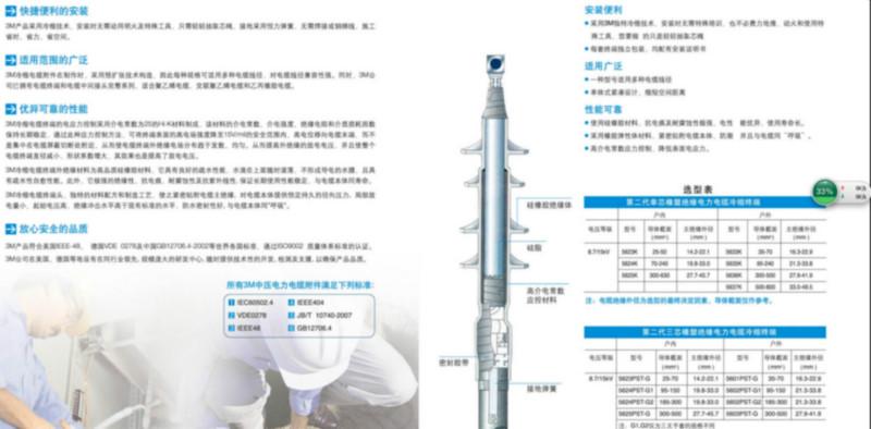 陕西西安供应高品质硅橡胶3m电缆头3m电缆冷缩