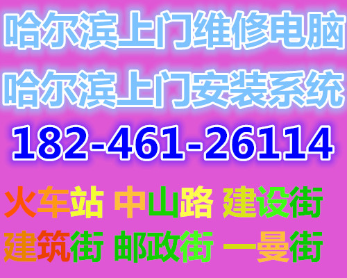 黑龙江哈尔滨哈尔滨市区电脑维修，做系统，路由器，网路，公司网络维护，系统升级