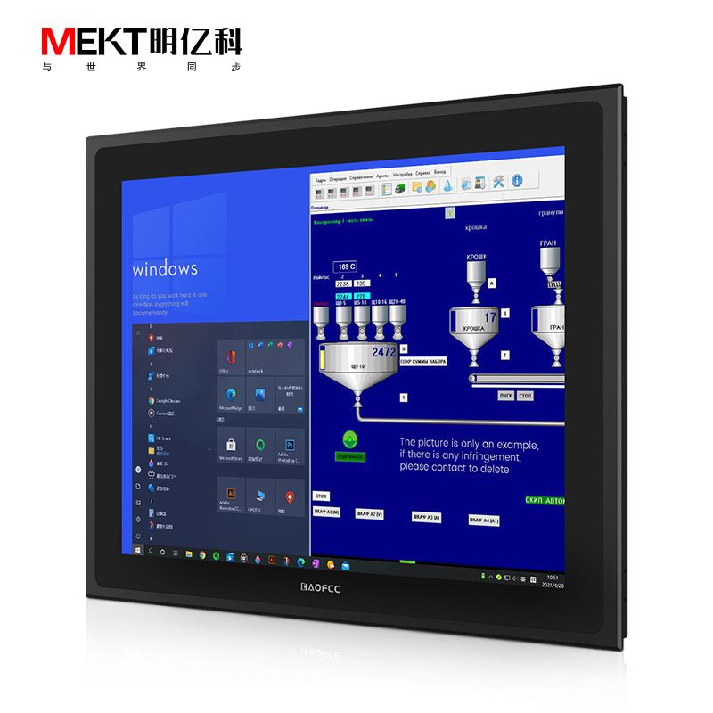 工业控制平板电脑15寸无风扇工业平板电脑一体机-MEKT明亿科