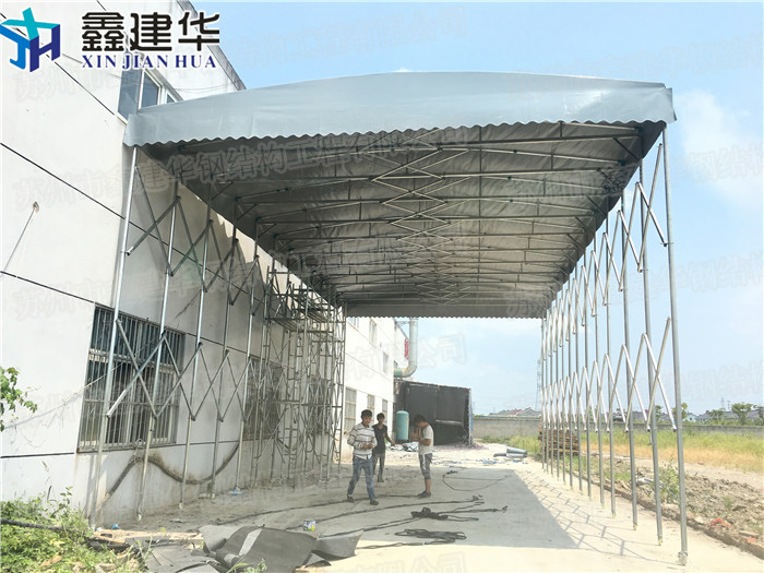 北京北京新华区鑫建华篷业户外大型仓库电动雨棚厂家直销