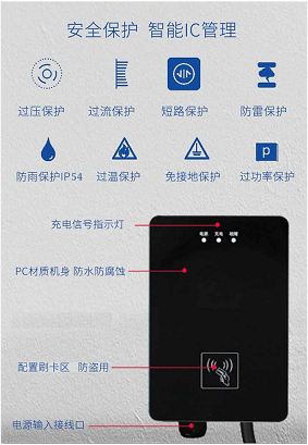 山东济宁厂家直销 济宁电动1汽车充电桩 交流建站运营 小区物业 7kw壁挂式充交流电桩