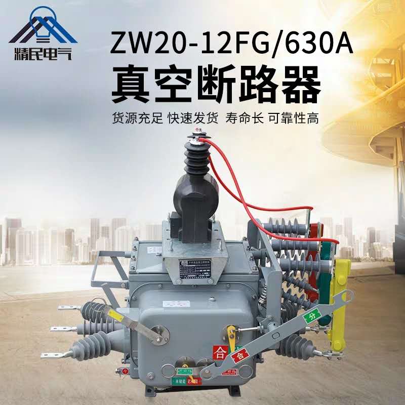 ZW20-12FG630A-20KA智能分界开关 真空断路器10-12KV带隔离精民 ZW20真空断路器