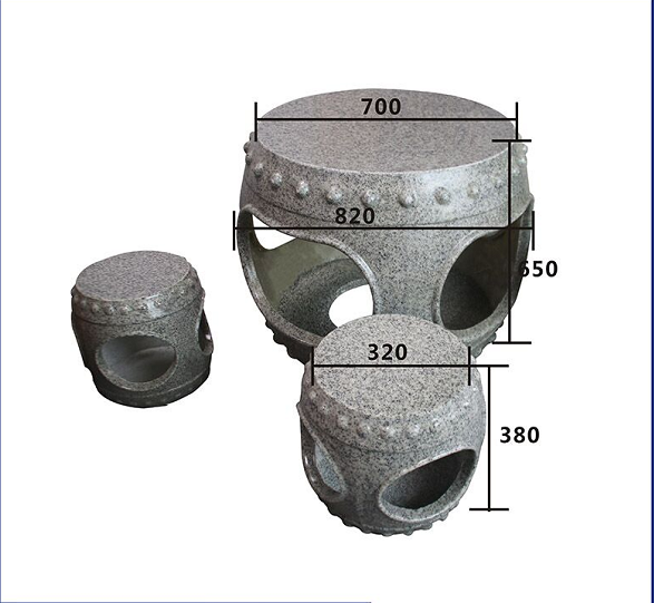 仿鼓空心圆桌模模具仿石凳子厂家