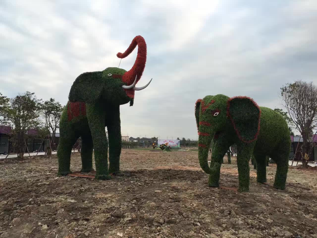 仿真园林景观气氛布置雕塑 房地产景观人物雕塑定制 仿真动物景观园林设计 仿真绿植造型