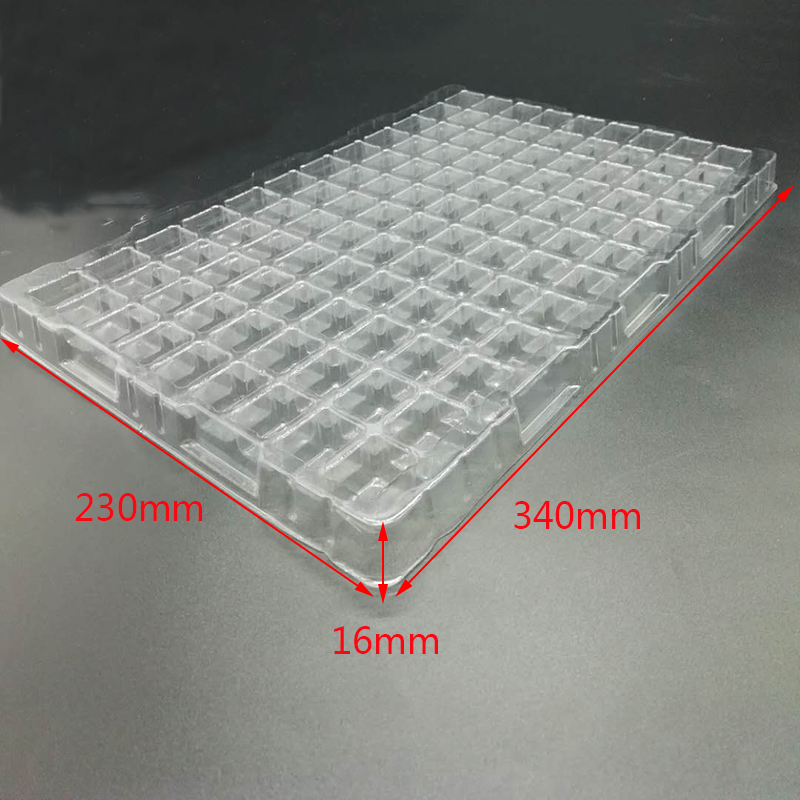 广东深圳108格透明吸塑托盘现货供应