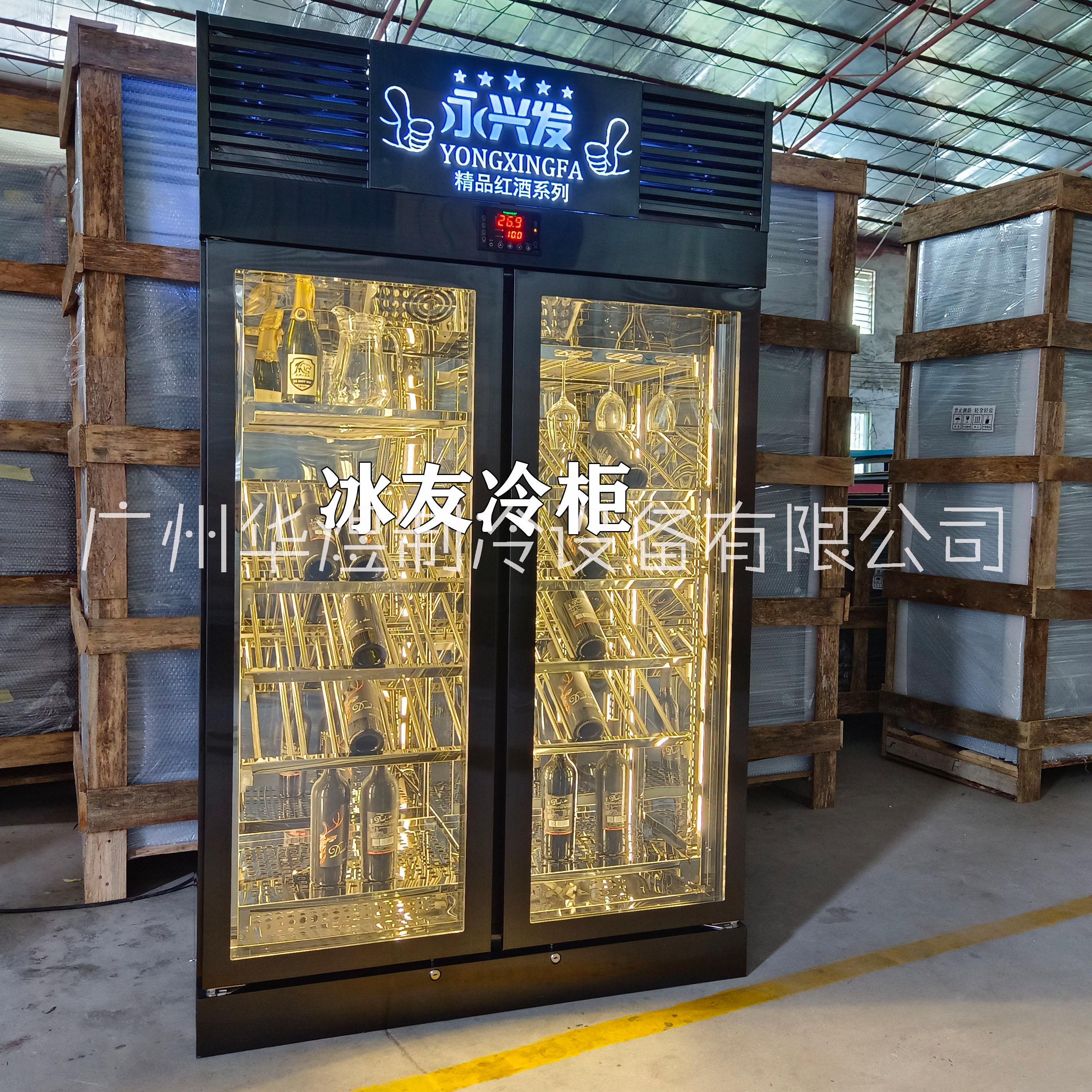 广东广州不锈钢红酒柜商用红酒展示柜压缩机恒温酒柜酒品冷藏柜不锈钢酒柜生产厂家