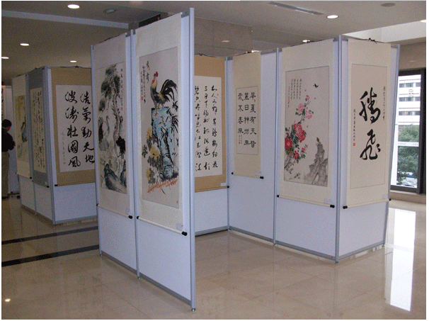 北京北京展架出租批发价，移动画展板墙租赁，移动画展墙租赁，北京书画展架出租