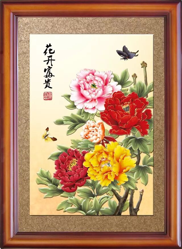 河北河北无框浮雕画,传统实木有框画,客厅背景墙壁画,山水风景画