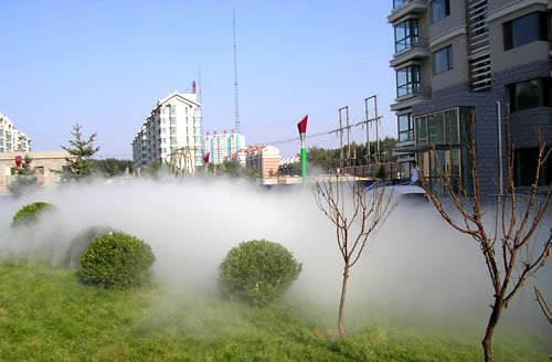 陕西西安景观造雾人造雾园林造雾造景公园造雾雾森景观景区造雾