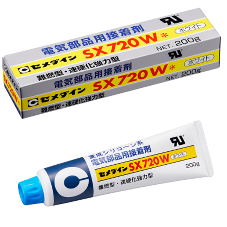 日本施敏打硬SX720W电子部品弹性接着剂填充密封粘胶剂