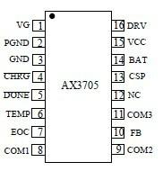 广东深圳供应五节多类型电池充电管理集成电路-AX3705