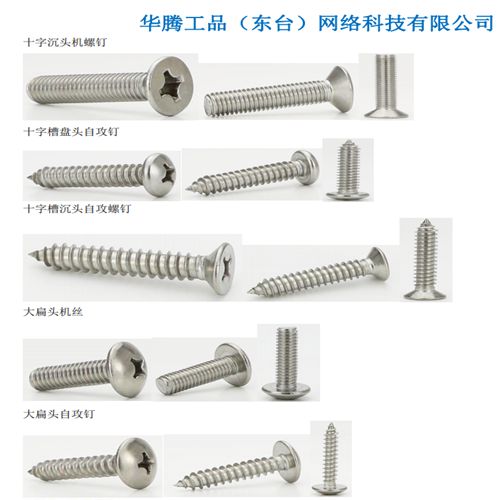 江苏盐城不锈钢十字槽机螺钉自攻钉、幕墙配件