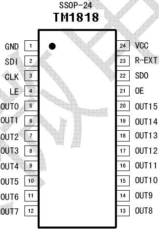 广东深圳供应TM1818LED显示屏驱动深圳原厂天微全彩LED显示屏