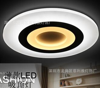 广东深圳吸顶灯led灯室内定制LED吸顶灯圆形双色分段遥控吸顶灯