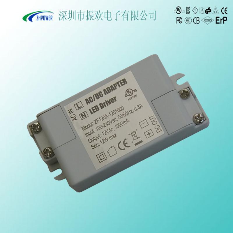 广东深圳供应12W12V1A白色LED驱动电源