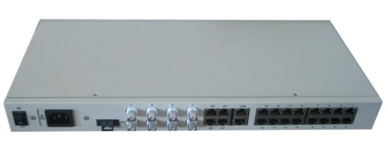 供应4E1+2RJ45+16路电话光端机TF-P16FE