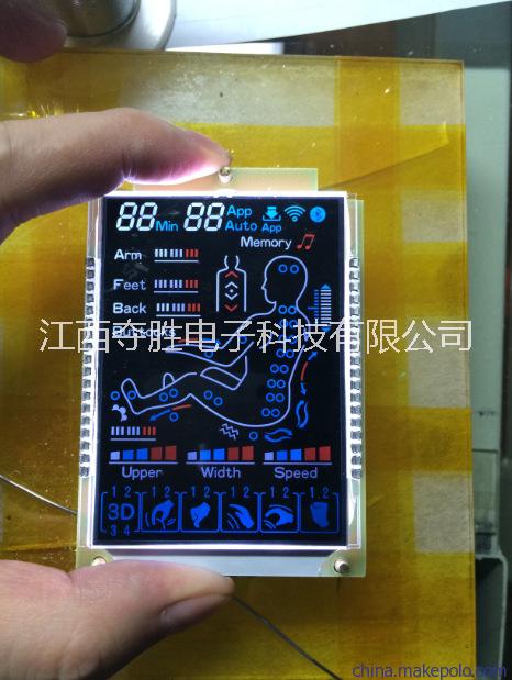 江西吉安定制LCD段码液晶显示屏   胎压计定制LCD段码液晶显示屏 按摩椅定制LCD段码液晶显示屏