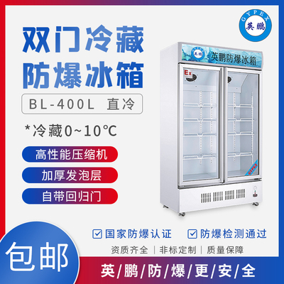 广东广州新疆高校用防**冰箱 双门冷藏柜-BL-200LC/400L