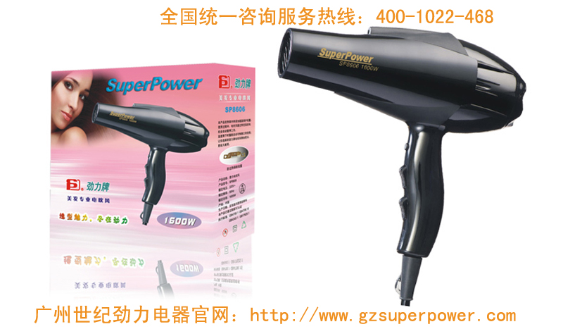 广东广东供应厂家劲力1600WSP8606型美发家用电吹风